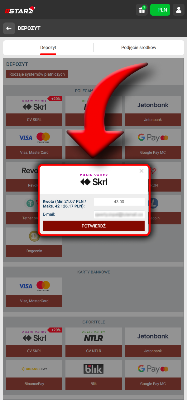 Zrób depozyt i aktywuj bonus powitalny w 888Starz.