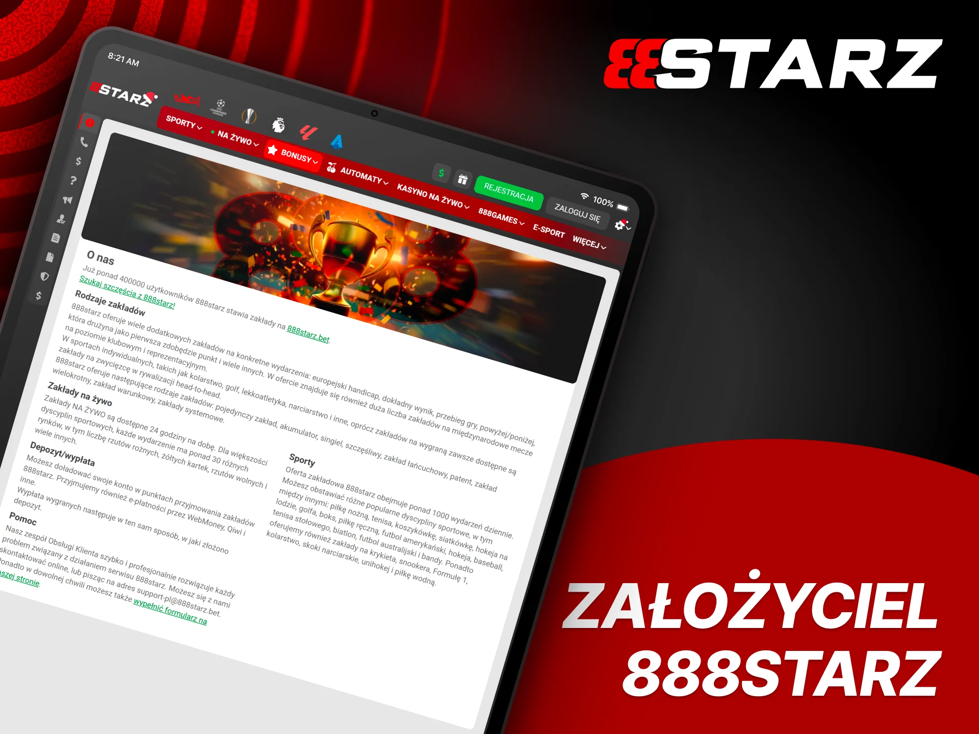 Sprawdź fakty o 888Starz i zobacz gdzie znaleźć oficjalne informacje o marce i licencji.