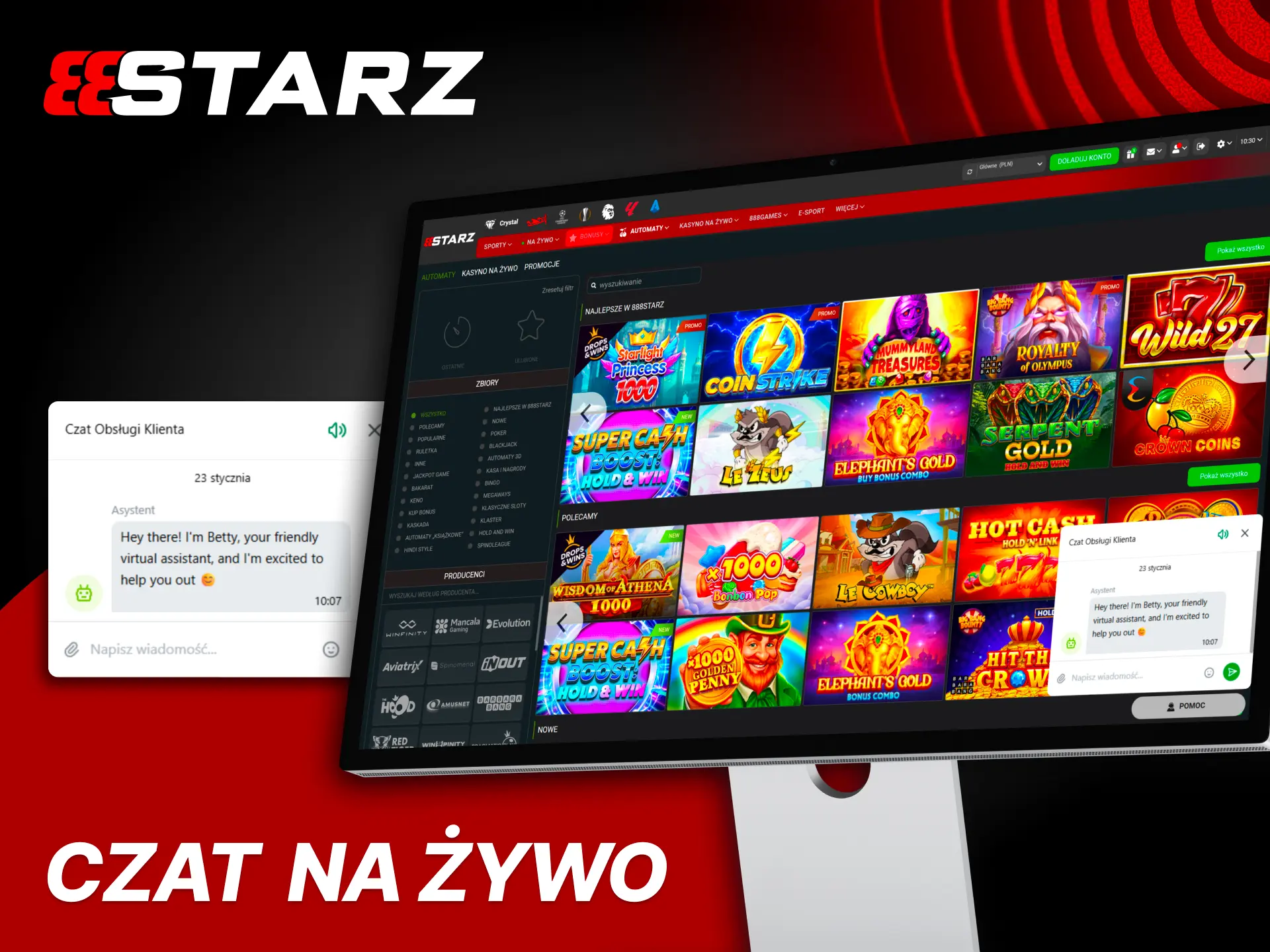 Skorzystaj z czatu na żywo 888Starz i uzyskaj szybką pomoc w pilnych sprawach.