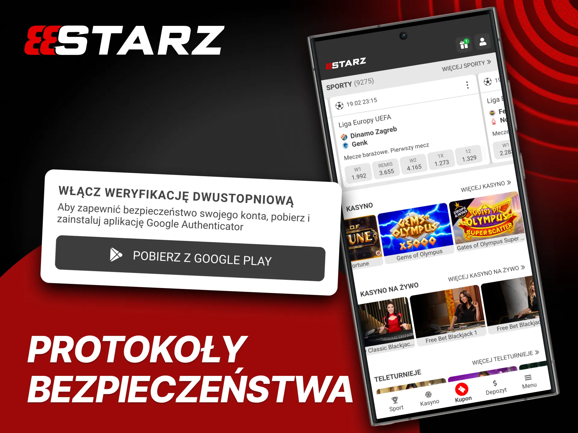 Twoje konto w aplikacji 888Starz jest w pełni chronione.